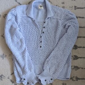 Women's Light Blue Knit Sweater
